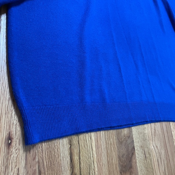 Vintage Royal Blue Soft Crewneck Sweater w/ Zipper 2X - Picture 9 of 10